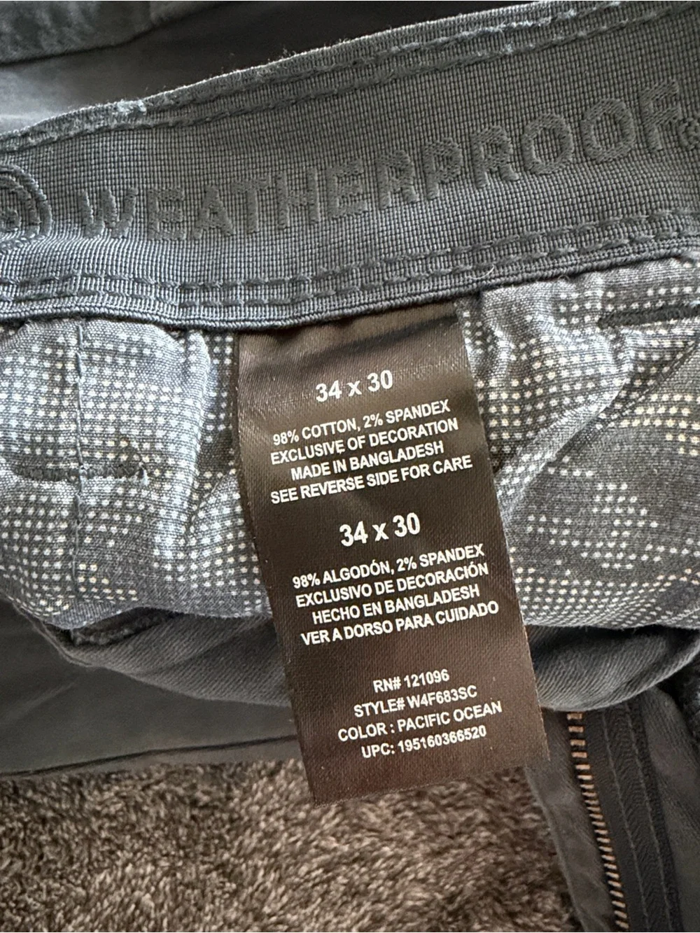 Weatherproof Men's Chinos in Slate blue